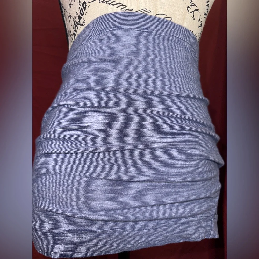 Ashy Blue Pencil Skirt - Picture 2 of 3